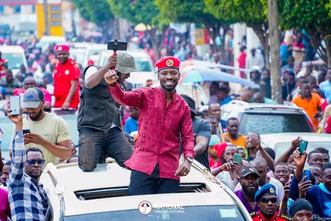 Robert-Kyagulanyi-Ssentamu-known-as-Bobi-Wine-addresses-supporters-during-a-past-campaign-event.-NUP-is-now-rallying-financial-support-ahead-of-the-2026-elections