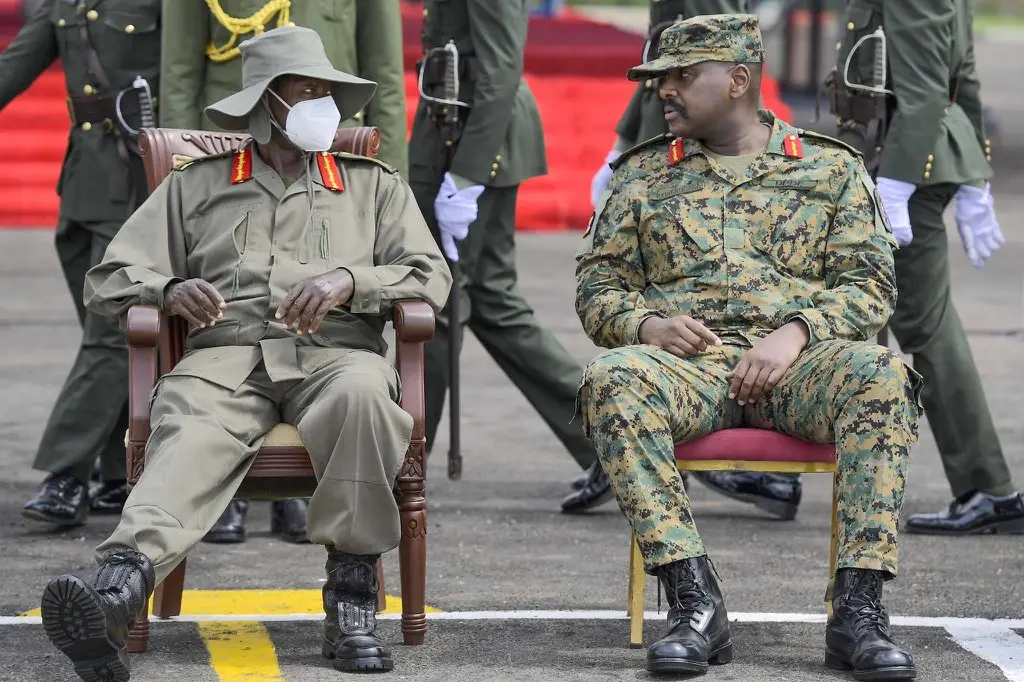Muhoozi And Museveni Muhoozi And Museveni
